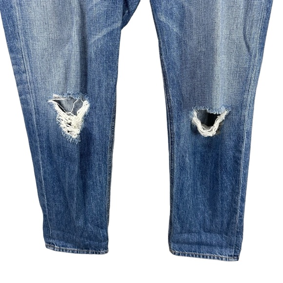 rag & bone Low Rise Boyfriend Jeans in Moss with Holes Sz 31 - Picture 4 of 9
